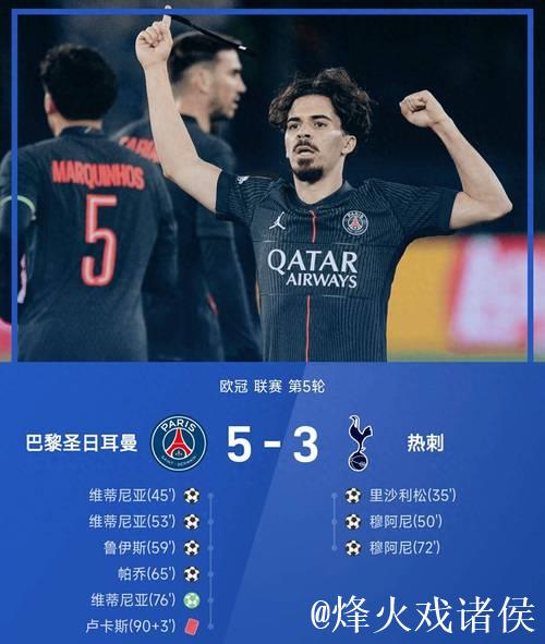 帽子戏法,维蒂尼亚当选巴黎vs热刺全场最佳球员 帽子戏法,维蒂尼亚当选巴黎vs热刺全场最佳球员